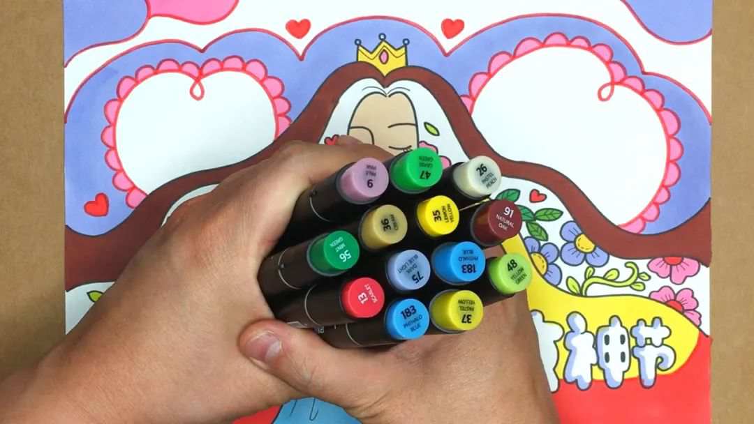 三八女神节手抄报版面设计图片