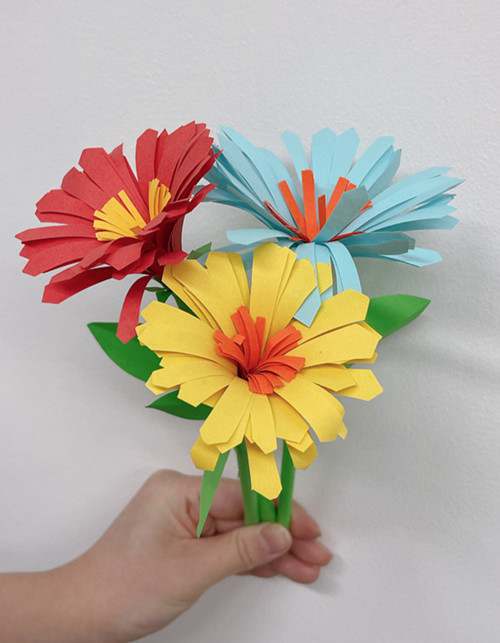 三八妇女节手工制作一束鲜花