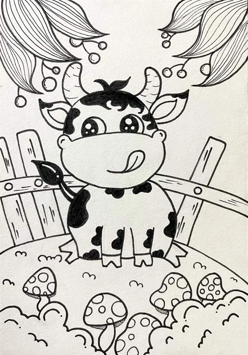 十二生肖简笔画线稿大集合