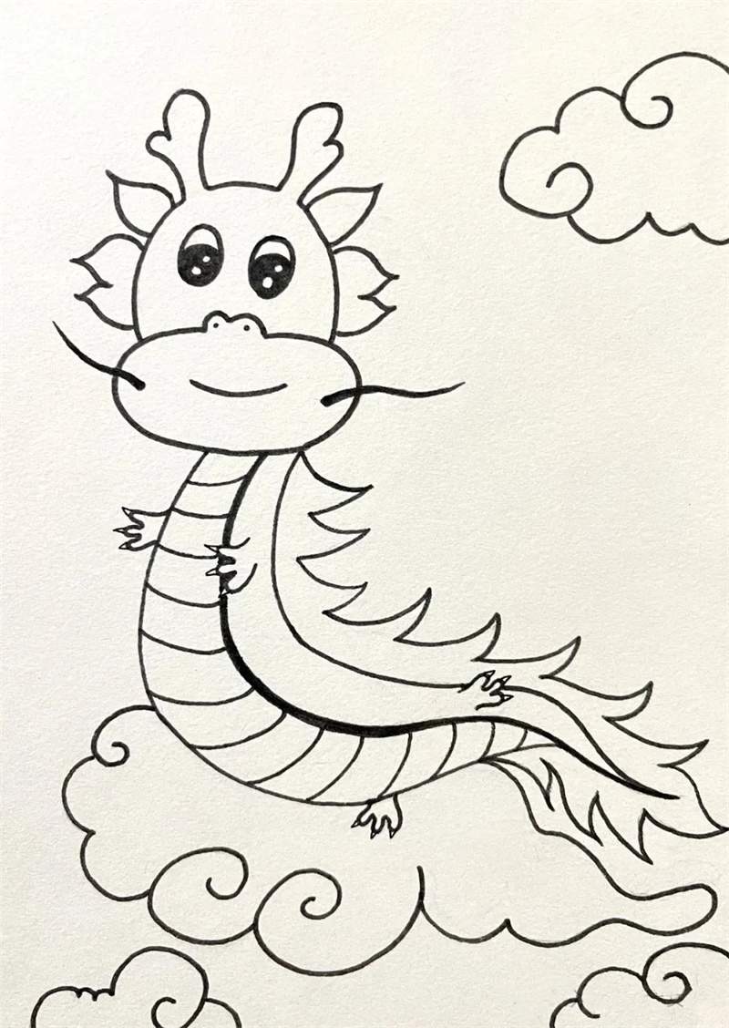 十二生肖简笔画线稿大集合