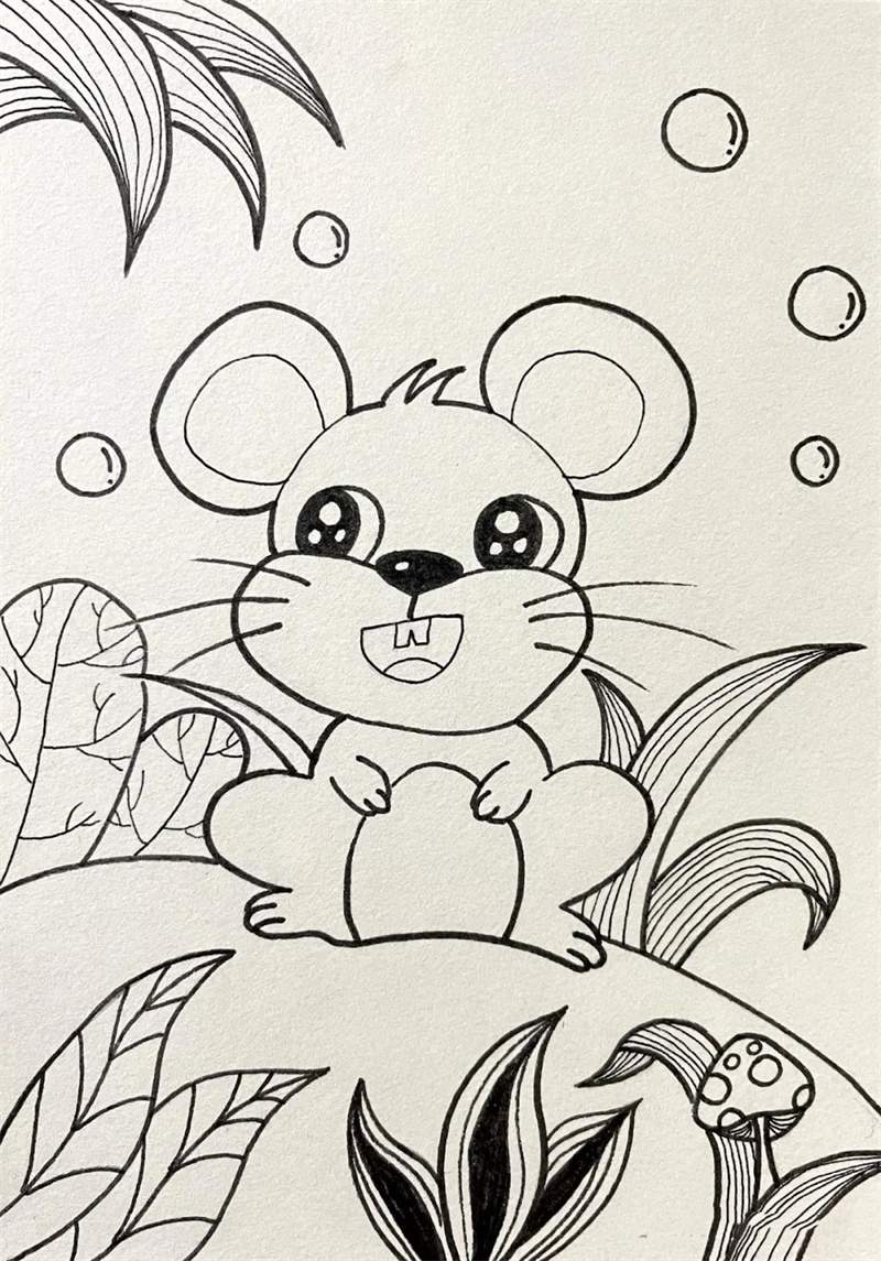 十二生肖简笔画线稿大集合