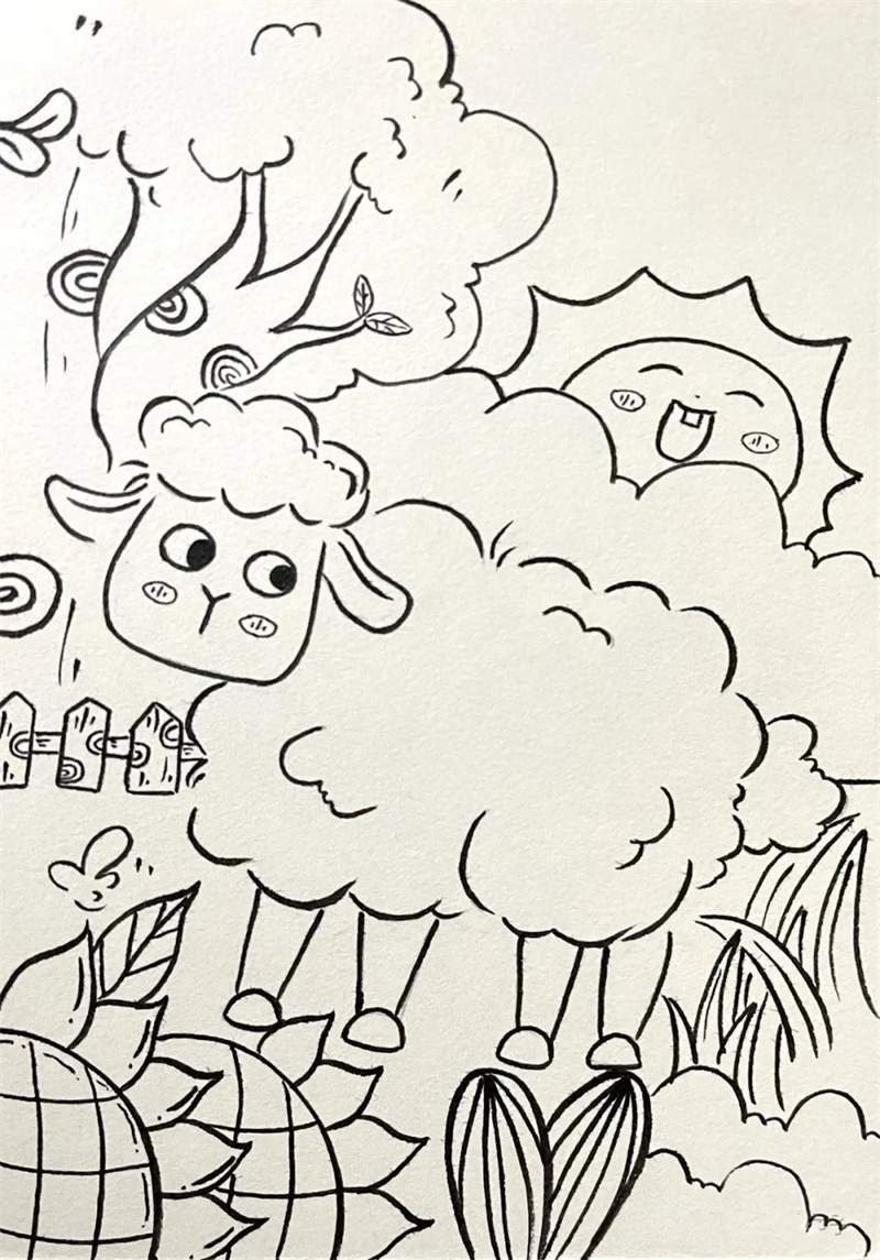 十二生肖简笔画线稿大集合