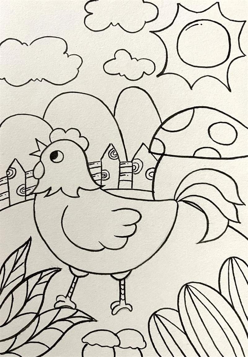 十二生肖简笔画线稿大集合