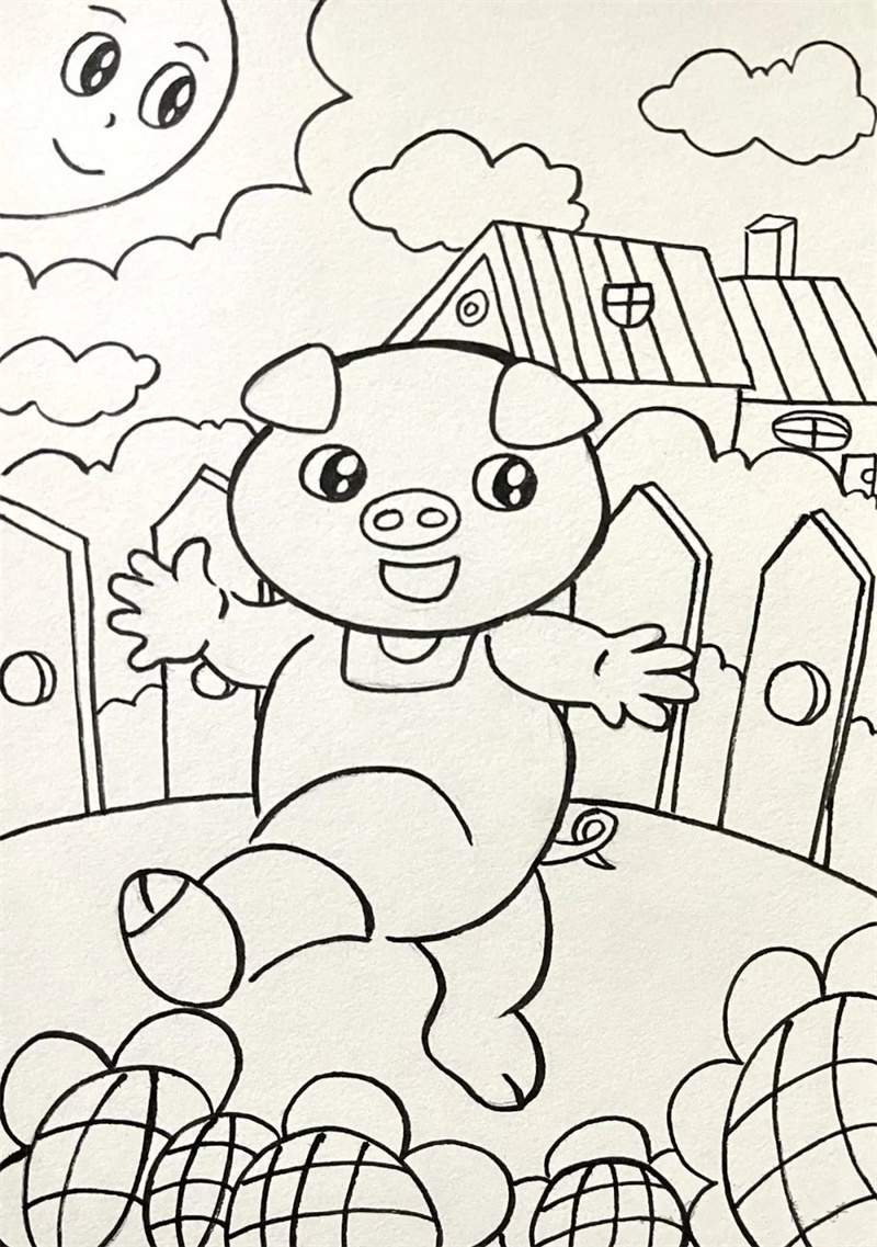 十二生肖简笔画线稿大集合