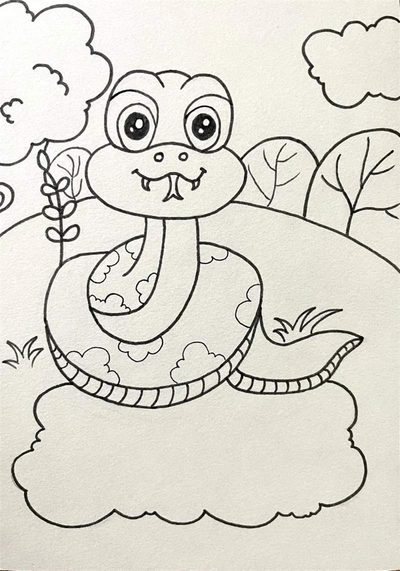 十二生肖简笔画线稿大集合