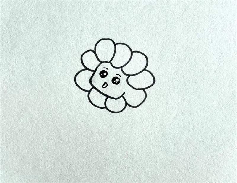 向日葵图片简笔画教程简单可爱