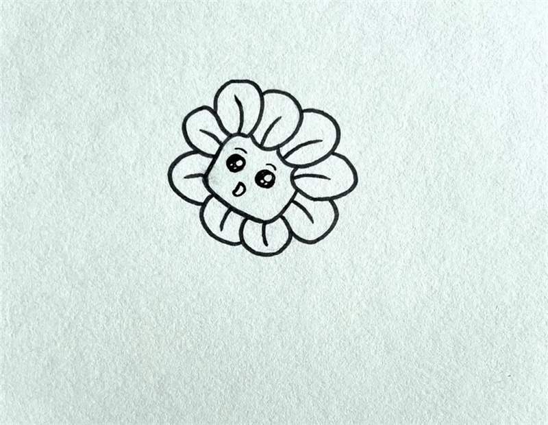 向日葵图片简笔画教程简单可爱