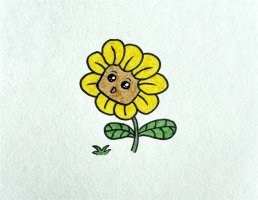 向日葵图片简笔画教程简单可爱