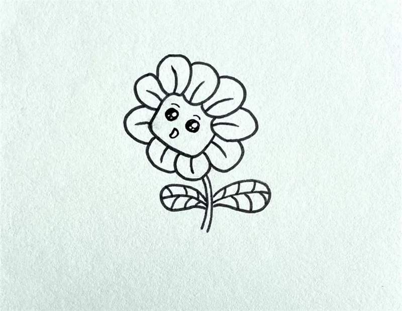 向日葵图片简笔画教程简单可爱