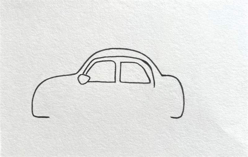小汽车简笔画怎么画简单又漂亮