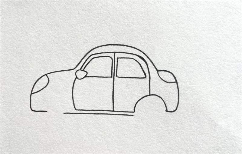 小汽车简笔画怎么画简单又漂亮