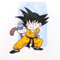 七龙珠之孙悟空简笔画教程图片