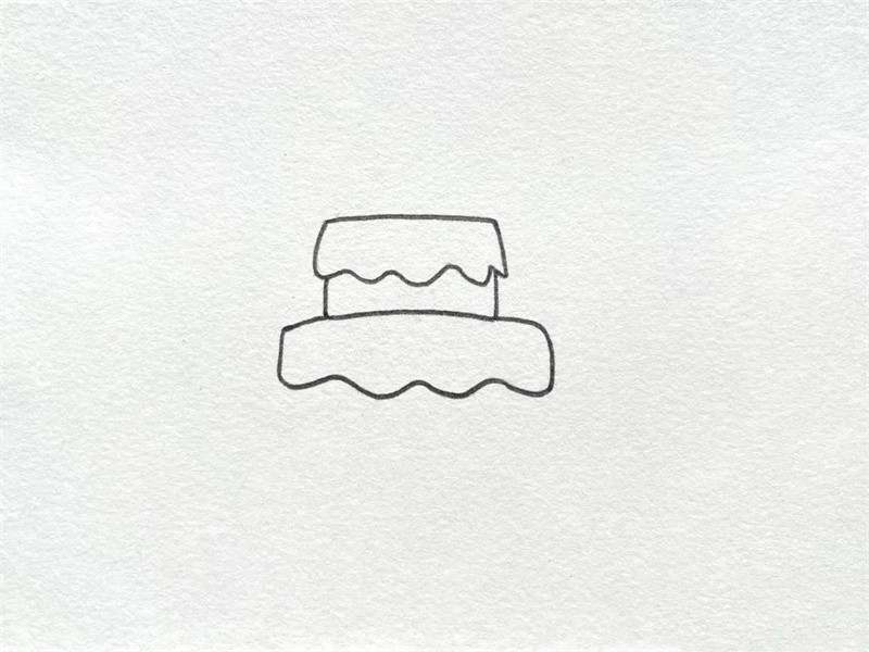 生日蛋糕简笔画图片教程简单又好看
