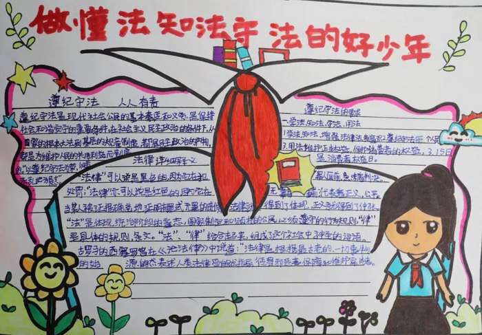 小学预防校园欺凌手抄报图片