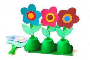 环保手工小制作：鸡蛋托废物利用制作花盆(步骤