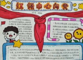 一二年级红领巾心向党手抄报图片及内容（精选