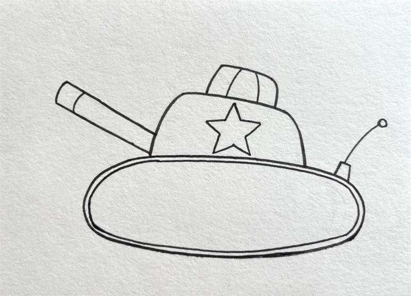 坦克简笔画图片教程简单