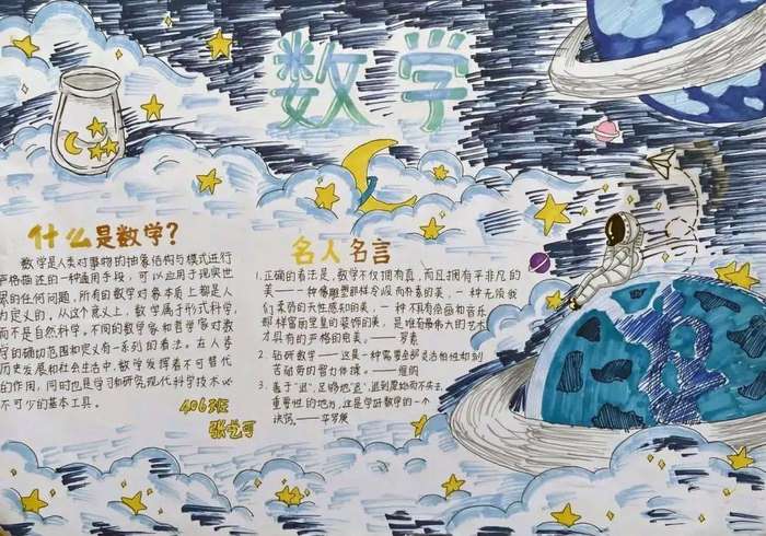 四年级趣味数学手抄报图片