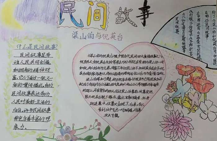 五年级语文民间故事手抄报图片