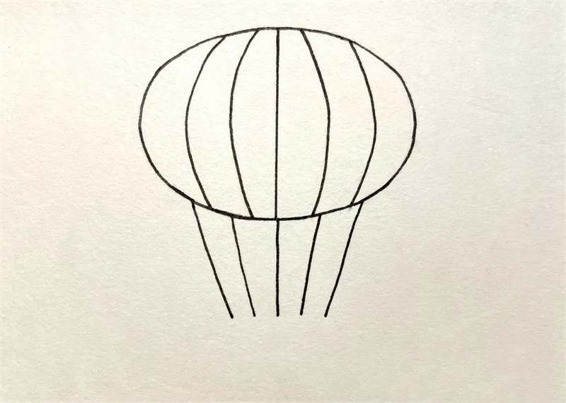 热气球简笔画图片教程简单