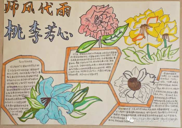 尊师重教教师节主题手抄报图片及内容