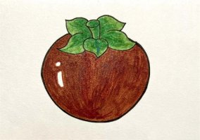 甜甜的山竹简笔画图片教程