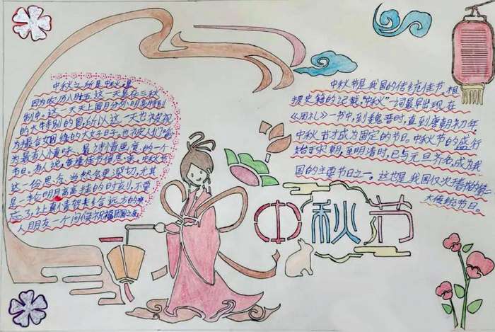 小学中国的传统节日手抄报图片