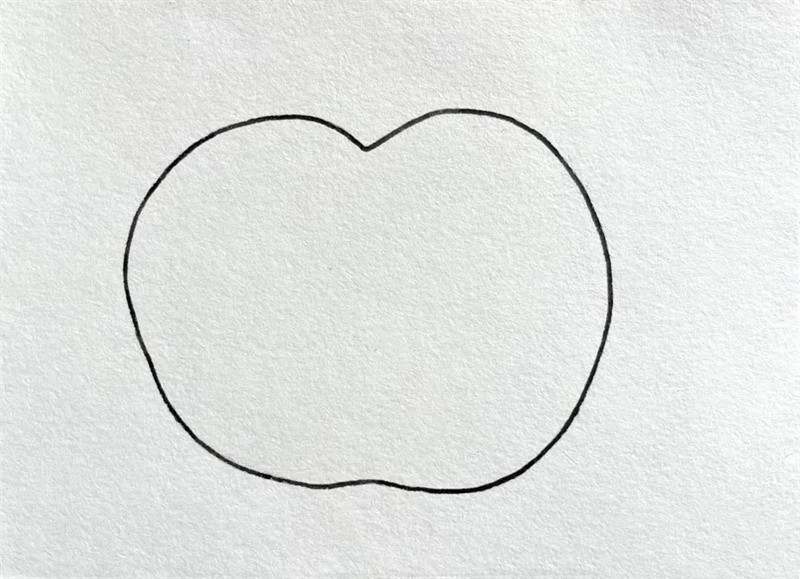 红红的苹果简笔画图片教程简单
