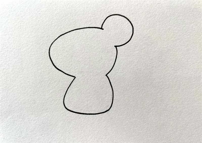 贪吃的小老鼠简笔画图片教程