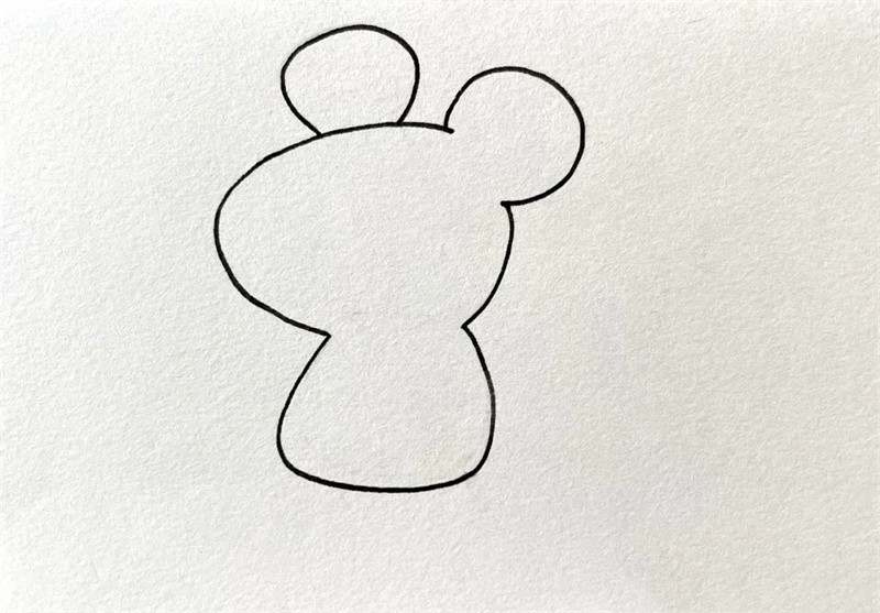 贪吃的小老鼠简笔画图片教程