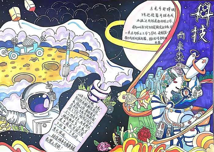 科普小报手抄报图片简单又漂亮四年级