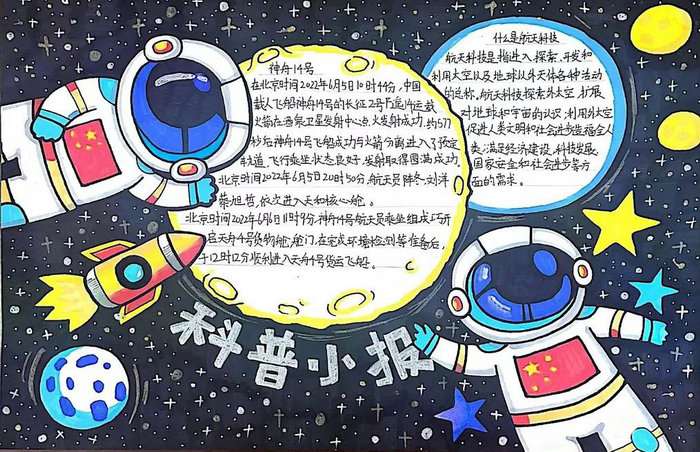 科普小报手抄报图片简单又漂亮四年级