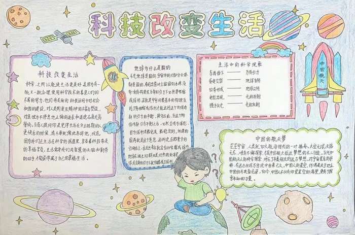 科普小报手抄报图片简单又漂亮四年级