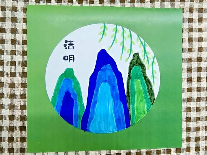 儿童创意美术教程《清明》