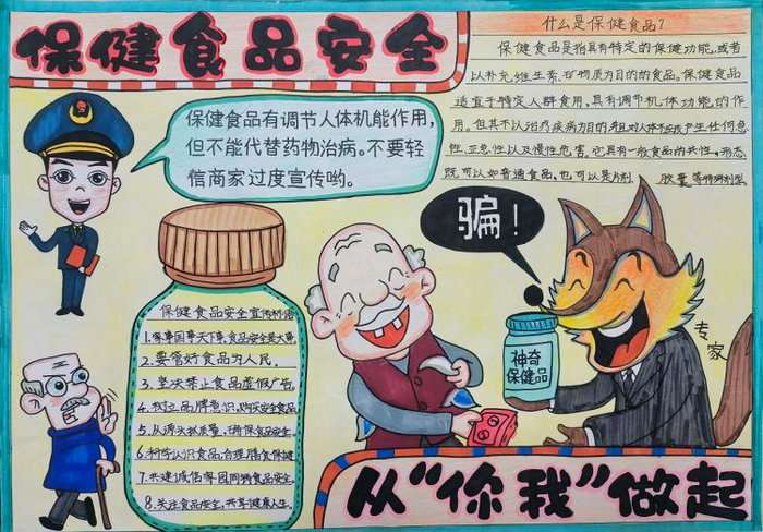 保健食品安全知识宣传手抄报图片及内容