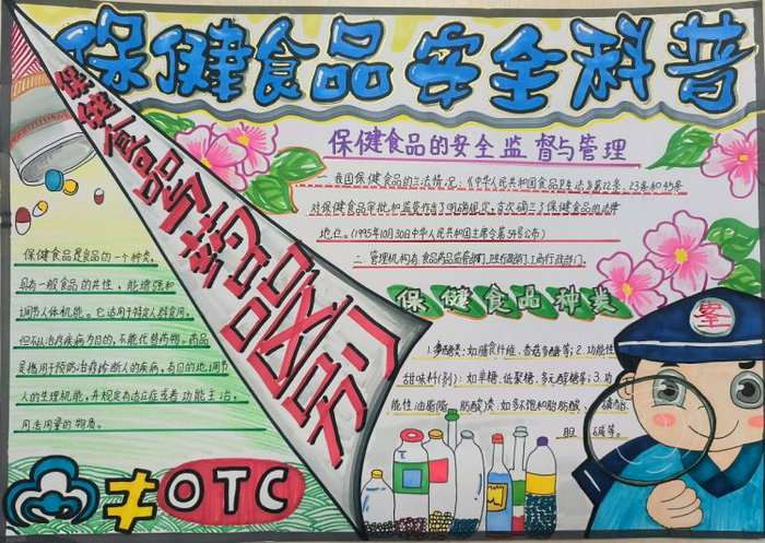 保健食品安全知识宣传手抄报图片及内容