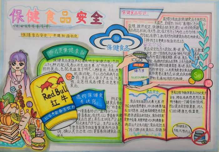 保健食品安全知识宣传手抄报图片及内容