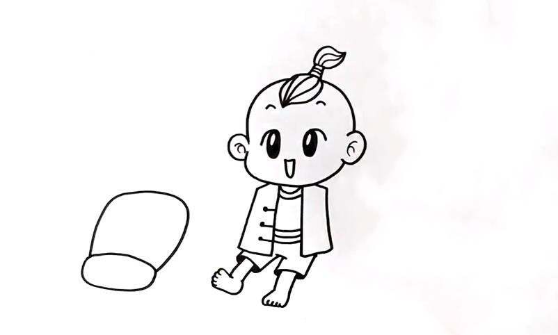 清明节儿童画，画出可爱的牧童骑黄牛