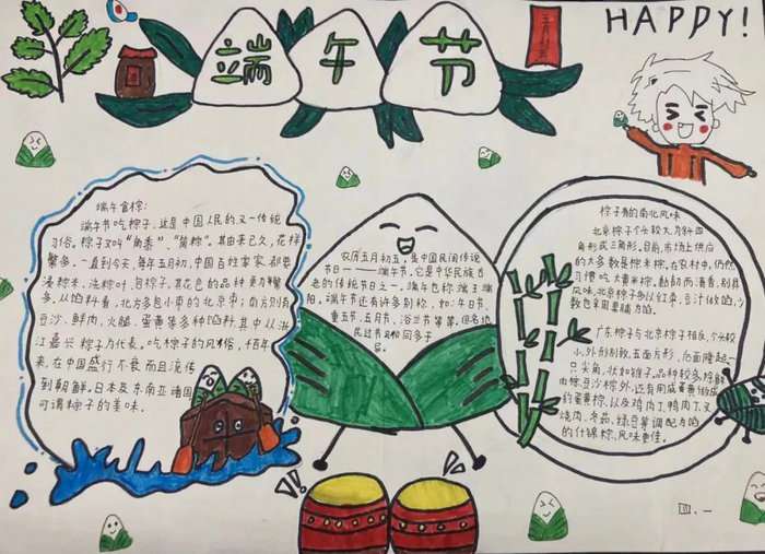 端午节小报手抄报图片简单又漂亮