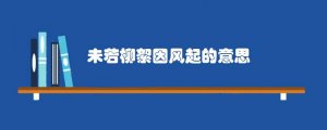 未若柳絮因风起的意思