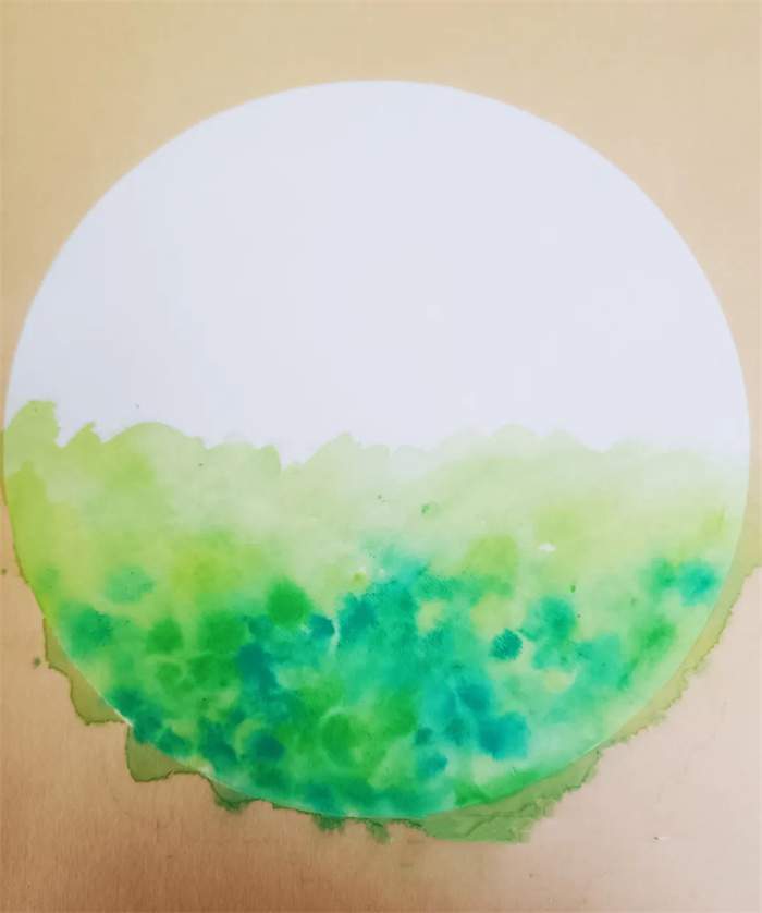 儿童春季创意美术《油菜花开》