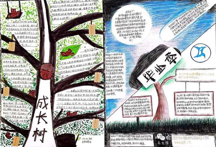 六年级成长纪念册手抄报图片