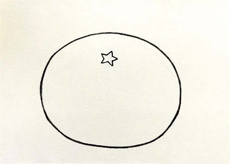 橘子简笔画图片教程简单