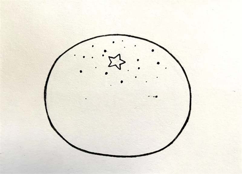 橘子简笔画图片教程简单