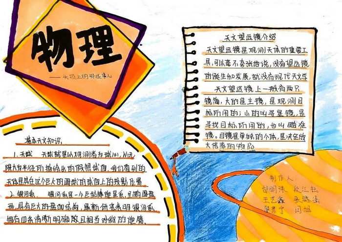 初二物理手抄报图片