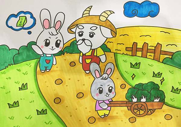 儿童睡前故事：有礼貌的小白兔