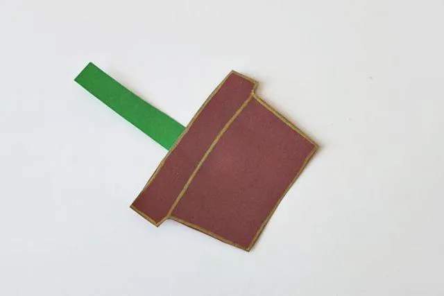 儿童剪纸教程：手印剪纸贴画一盆花