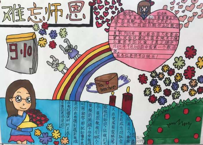 师恩难忘手抄报图片简单又漂亮