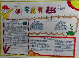 有趣的汉字手抄报图片简单又漂亮（精选12张）