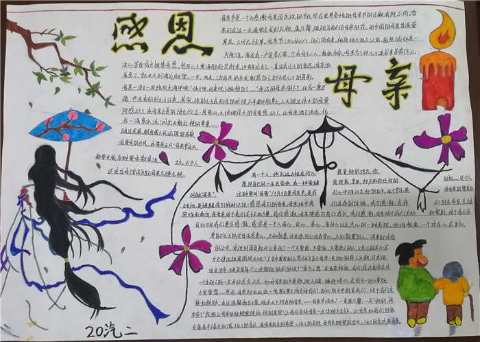 母亲节手抄报图片及文字内容